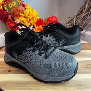 Thorogood AST Low Womens Sz 8W Charcoal Black Grey Composite Safety Toe 509-6100